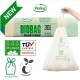 Worki na Odpady Organiczne i Zmieszane w 100% Biodegradowalne i Kompostowalne 30L  z Taśmą Rolka 10 szt BioBag