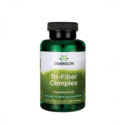 Tri-fiber Complex Babka Jajowata Otręby Owsiane Pektyny Jabłkowe (100 kaps) Swanson