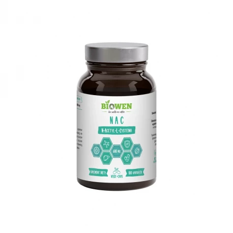 NAC N-acetyl-L-cysteina 600 mg (100 kaps)  Biowen