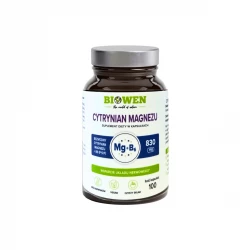 Cytrynian Magnezu + Witamina B6 VEGE (100 kaps) Biowen