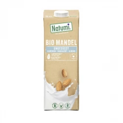 Napój Migdałowy Naturalny Bezglutenowy BIO UHT Bez laktozy Bez Dodatków Cukru VEGE 1000 ml Natumi