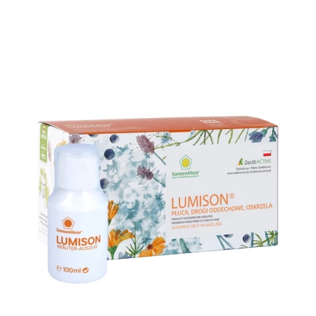 LUMISON Wyciąg z Ziół na Płuca Drogi Oddechowe Płyn 8 x 100 ml SonnenMoor