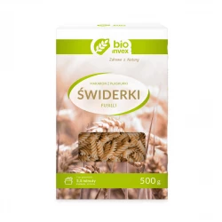 Makaron z Płaskurki Świderki Fusilli 500 g Bio Invex