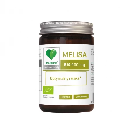 Melisa BIO Ekstrakt 400 mg Optymalny Relaks (100 tab) BeOrganic