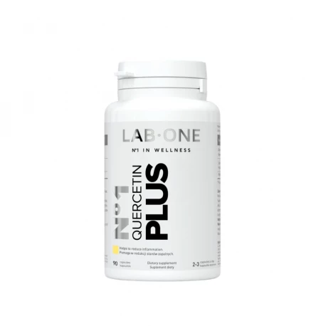 Nr 1 Quercetin PLUS Kwercetyna Kurkumina Piperyna (90 kaps) Stany Zapalne Stawów Lab One