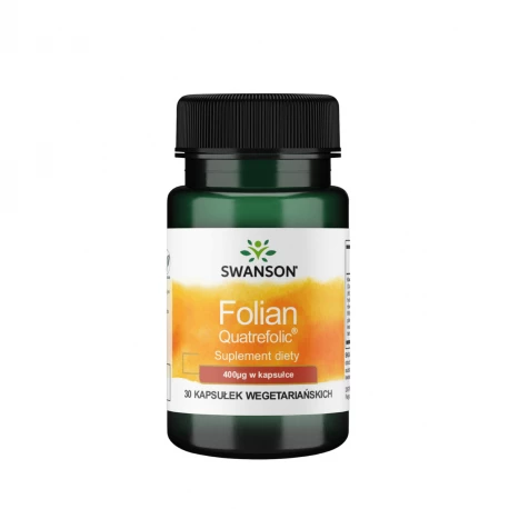 Kwas Foliowy Folate Folian 400 mcg (30 kaps) Swanson