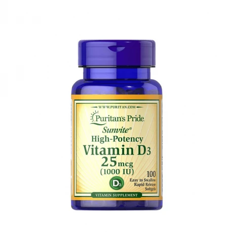 Witamina D3 1000 IU (100kaps) PURITAN\'S PRIDE