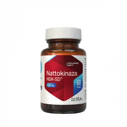 Nattokinaza NSK-SD 20 Fermentowane Nasiona Soi 100 mg (60 kaps) Hepatica