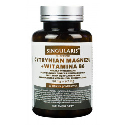 Cytrynian Magnezu 120 mg + Witamina B6 (60 tab) Singularis