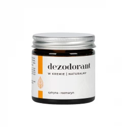 Naturalny Dezodorant w Kremie CYTRYNA ROZMARYN 50 ml Słomiana Pracownia