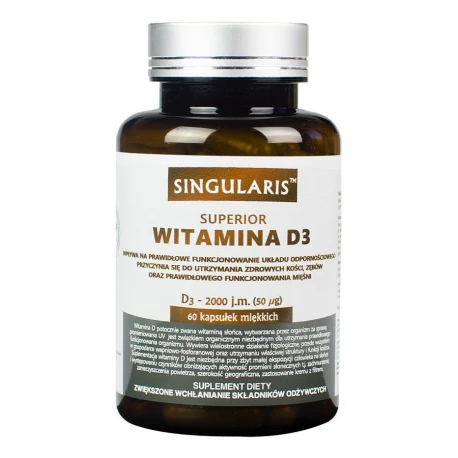 Witamina D3 Superior 2000IU (60kaps) SINGULARIS