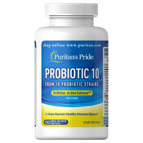 PROBIOTIC 10 (120kaps) Probiotyki PURITANS PRIDE