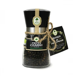 Pieprz Czarny Ziarno EKO w Młynku 90 g Ekologiczne Przyprawy Dary Natury