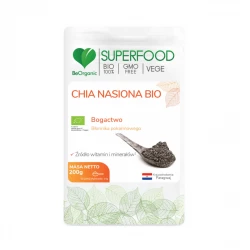 Chia Nasiona Bio SuperFood Nasiona 200 g BeOrganic