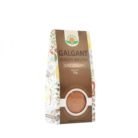 Galgant Korzeń Mielony Przyprawa Susz Ziołowy 50 g Natura Wita