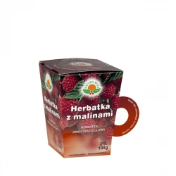 Herbatka z Malinami Ziołowo-Owocowa Herbata 100 g Natura Wita