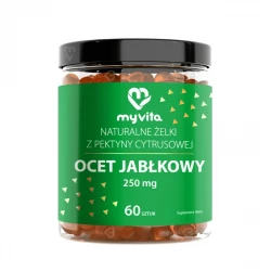 Żelki Ocet Jabłkowy Naturalne z Pektyny Cytrusowej 250 mg (60 szt) MyVita