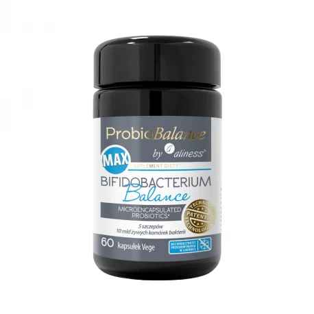Probiotyk BifidoBacterium Balance MAX 20 mld (60 kaps) Aliness