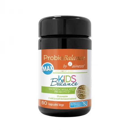 Probiotyk dla Dzieci ProbioBalance KIDS Balance MAX 5 mld (60 kaps) Aliness