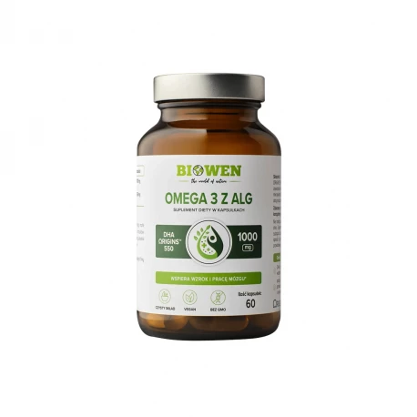 Omega 3 z Alg 1000 mg DHA Vegan (60 kaps) Biowen