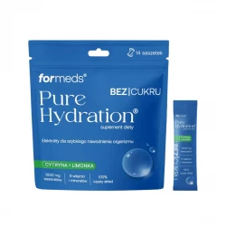 Pure Hydration Elektrolity - Cytryna + Limonka Bez Cukru (14 saszetek) ForMeds
