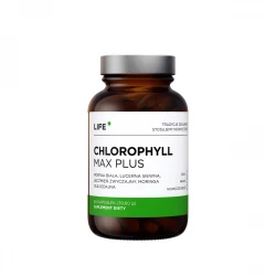 Chlorophyll MAX PLUS Chlorofil Morwa biała + Lucerna + Jęczmień + Moringa (60 kaps) Organic Life