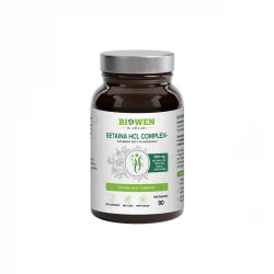 Betaina HCL + Pepsyna Mięta Pieprzowa 690 mg  (90 kaps) Biowen