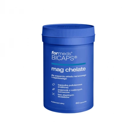 BICAPS Mag Chelate Diglicynian Magnezu Magnez Chelatowany (60 kaps) ForMeds