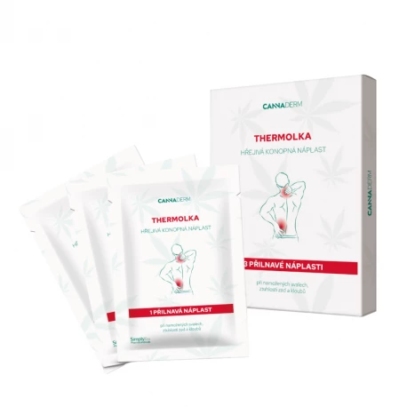 Plastry Rozgrzewające Thermolka na Bóle Mięśniowe i Stawowe 3 sztuki (Wyrób Medyczny) Cannaderm