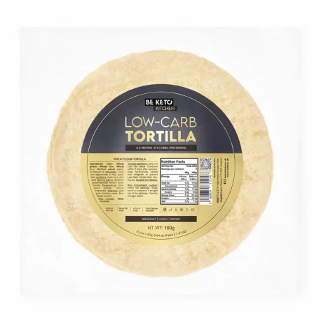 Keto Tortilla Niskowęglowodanowa Low-carb (4 x 40 g) 160 g BeKeto (OUTLET)