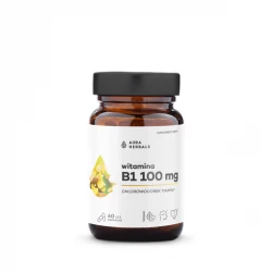 Witamina B1 Chlorowodorek Tiaminy Tiamina 100 mg (60 kaps) Aura Herbals
