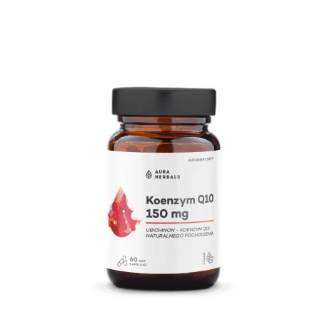 Koenzym Q10 Ubichinon 150 mg (60 kaps) Aura Herbals