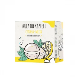 Kula do Kąpieli Cytryna-Mięta Ręcznie robione 70 g Słomiana Pracownia