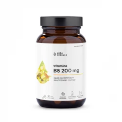 Witamina B5 Kwas Pantotenowy 200 mg (90 kaps) Aura Herbals