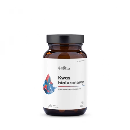 Kwas Hialuronowy 200 mg (60 kaps) Aura Herbals