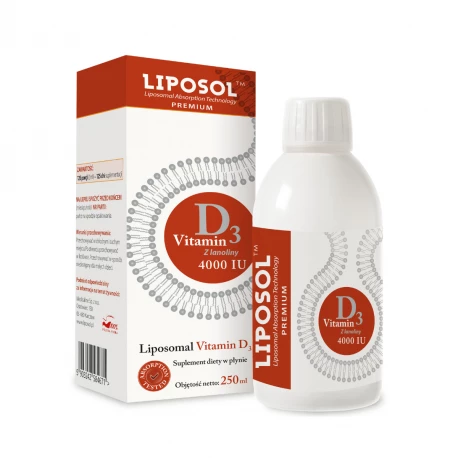 Witamina D3 4000 IU Liposomalna z Lanoliny 250 ml Liposol