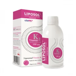 Witamina K2 Menachinion VitaMK7 100 mcg Liposomalna 250 ml Liposol