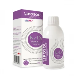 Witamina K2 +D3 Menachinion VitaMK7 Liposomalna 250 ml Liposol
