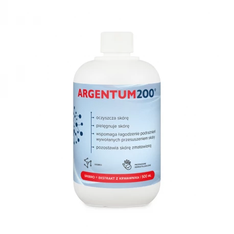Srebro Argentum200 z Ekstraktem z Krwawnika Tonik 500 ml Aura Herbals
