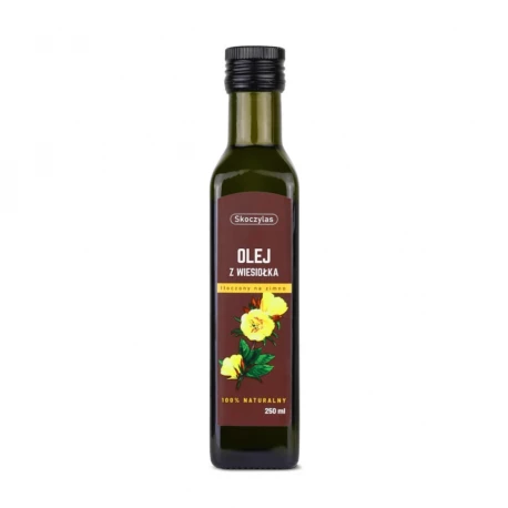 Olej z Wiesiołka Nierafinowany Tłoczony na Zimno 100% Naturalny 250 ml Skoczylas (OUTLET)