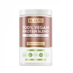 Białko Wegańskie Vegan Blend w Proszku - Francuska Wanilia 500 g BeKeto