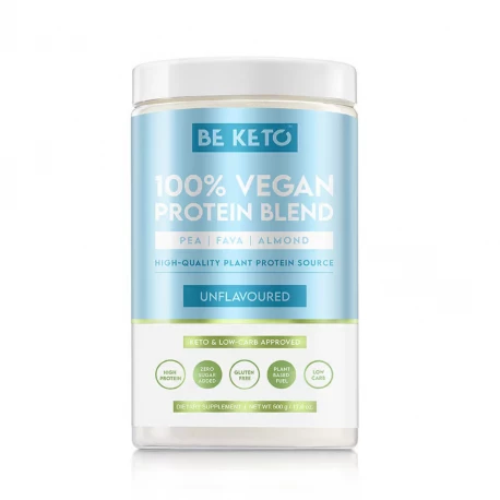 Białko Wegańskie Vegan Blend w Proszku - Bezsmakowe 500 g BeKeto