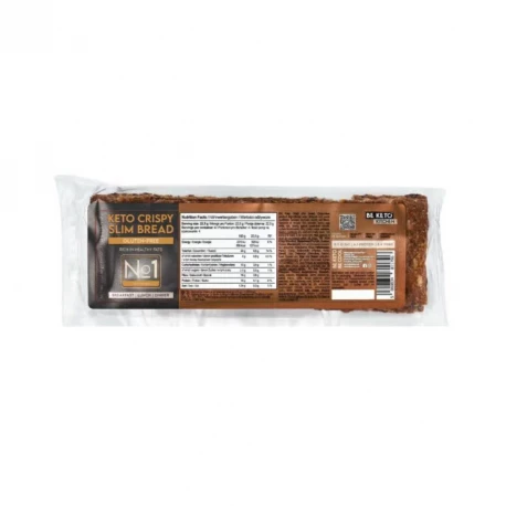 Keto Pieczywo Chrupkie Slim Bread Niskowęglowodanowy Low-carb 90 g BeKeto