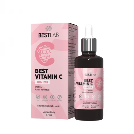 Best Vitamin C Junior Witamina C Acerola dla Dzieci Krople 50 ml BestLab