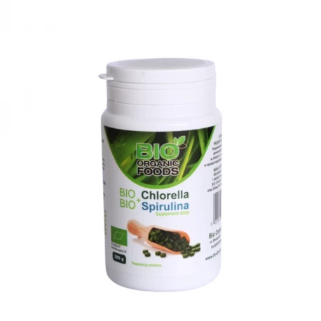 Chlorella BIO + Spirulina BIO 280 g Tabletki Bio Organic Foods
