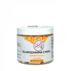 Glukozamina z MSM Chondroityna Witamina C (120 kaps) Organis