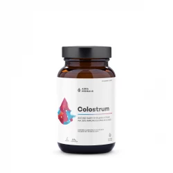 Colostrum 500 mg Siara Bydlęca 30% Immunoglobulin G 66 g Słodka Malina Proszek Aura Herbals