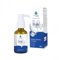 Cynk Organiczny Glukonian Cynku w Kroplach 30 ml Avitale Aliness