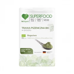 Trawa Pszeniczna Bio SuperFood Proszek 200 g BeOrganic