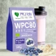 Białko Serwatkowe WPC 80 o Smaku Jagodowym Proszek 345 g BeOrganic